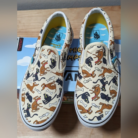 Vans Junior Classic Slip-On The Simpsons Family Pets Sneakers Size 6.5 J - Picture 10 of 17